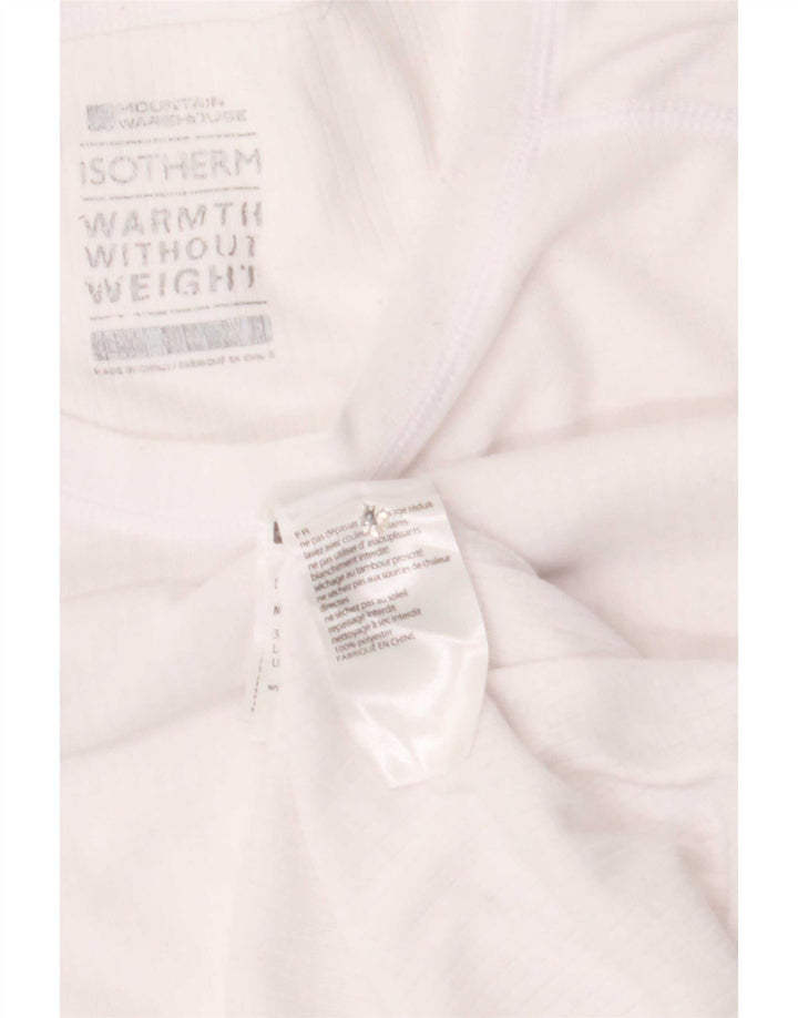 Camiseta de manga larga para mujer Mountain Warehouse UK 46 Grande Poliéster blanco