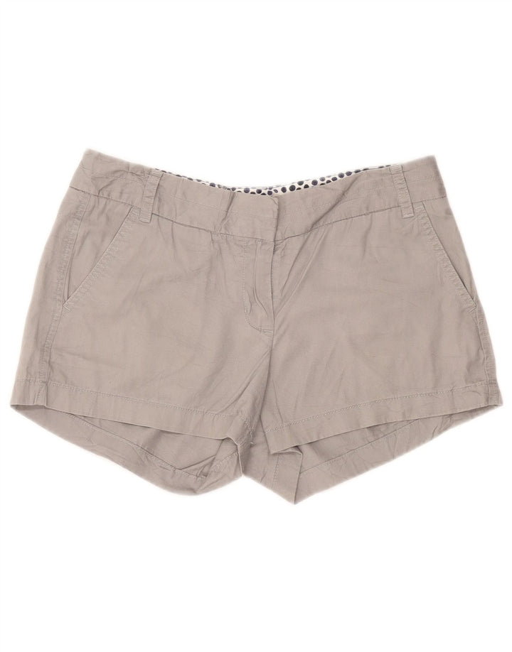 Crew Pantalones cortos chinos para mujer US 6 Medium W25 Algodón gris