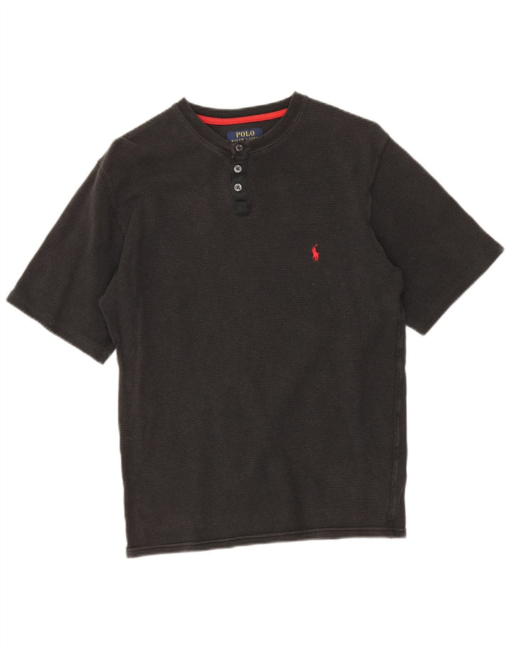 Polo Ralph Lauren - Camiseta para hombre, talla pequeña, algodón negro