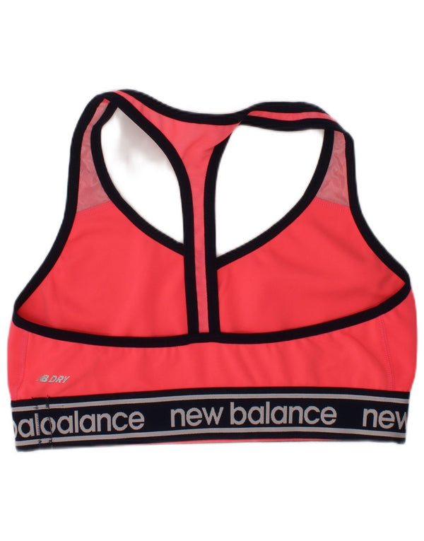 New Balance Mujer Graphic Sport Bra Top Deportivo Rosa Mediano
