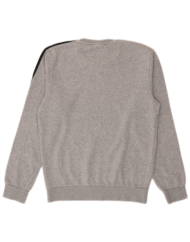 Adidas Hombre Graphic Sudadera Jumper Pequeño Gris Algodón