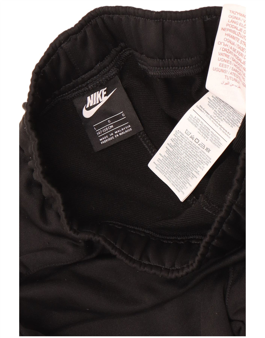 Nike Pantalones de chándal para niños Joggers 12-13 años Grande Negro Poliéster