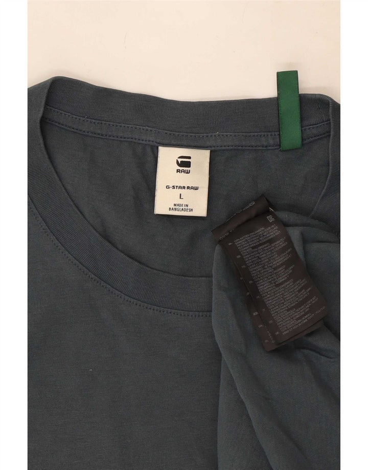 G-Star Hombre Camiseta Top Grande Gris Algodón