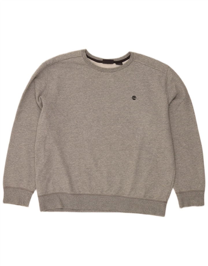 Timberland Sudadera para hombre Jumper 2XL Algodón moteado gris