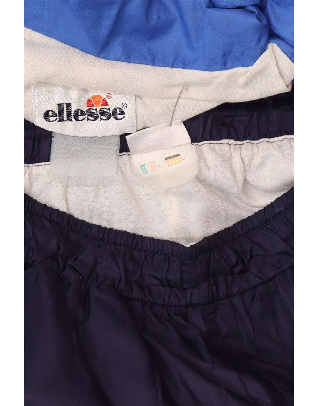 Chándal completo para hombre Ellesse IT 50 poliéster color block azul grande
