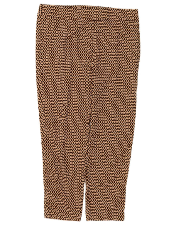 Marks & Spencer Pantalones Cortos para Mujer UK 10 Small W32 L24 Marrón Geométrico