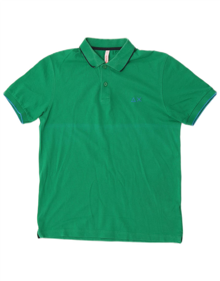 Polo Sun68 Hombre Algodón Verde Medio
