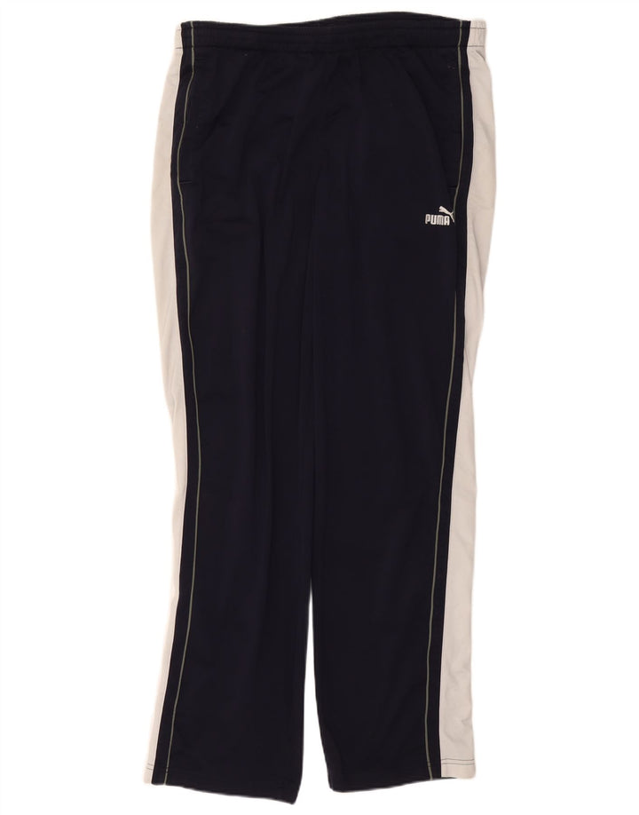 PUMA Pantalones de chándal para hombre XL Azul marino Colorblock