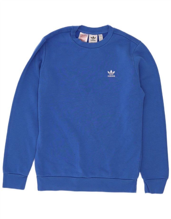 Adidas Sudadera para niño Jumper 12-13 años Azul Algodón