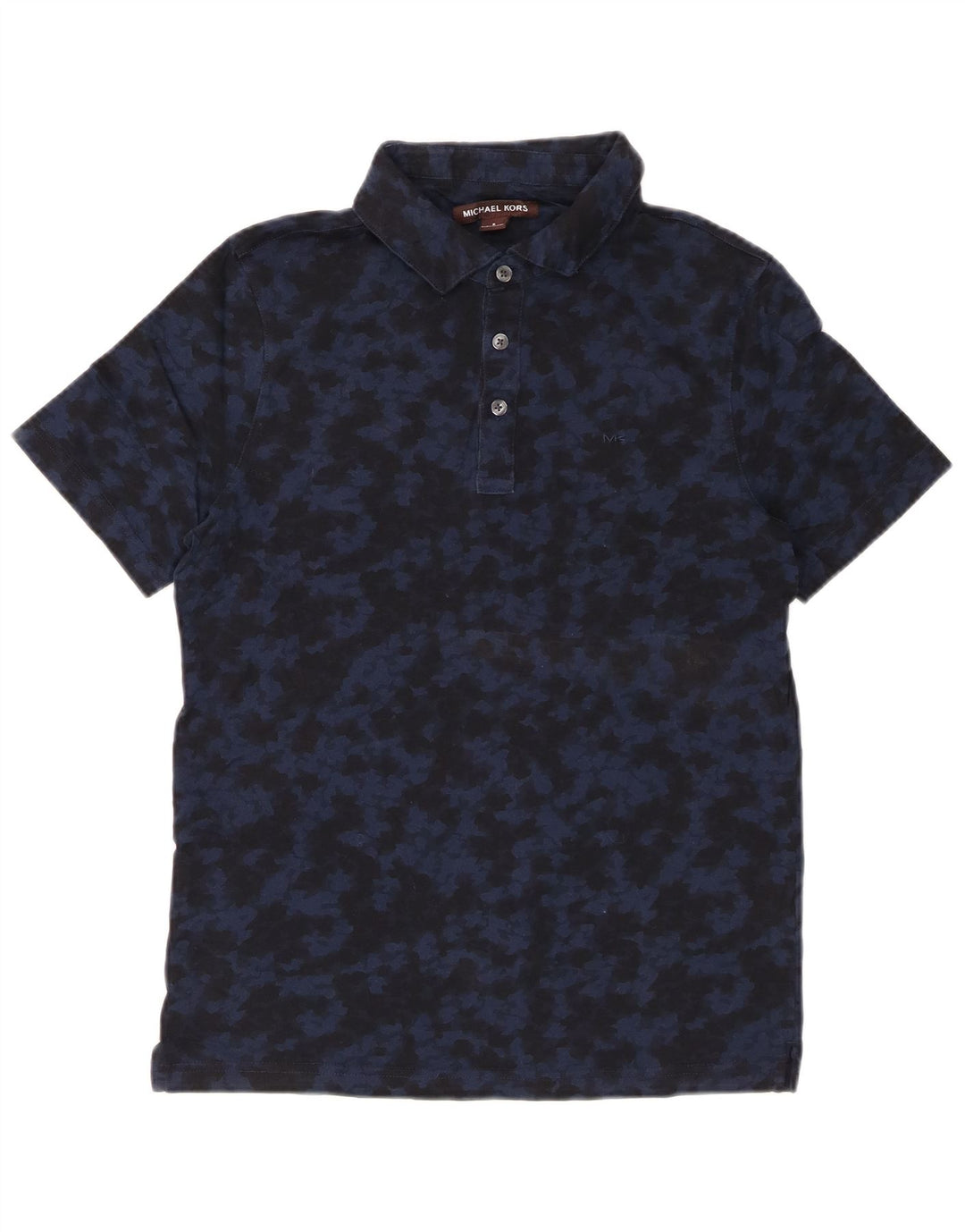 MICHAEL KORS Polo para hombre pequeño azul marino camuflaje algodón