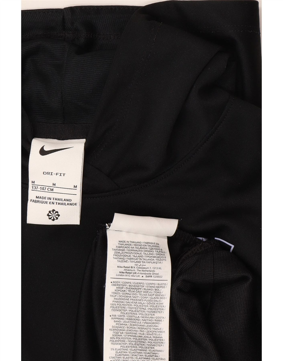 Nike Cristiano Ronaldo - Sudadera con capucha para niño, talla mediana, color negro, 10-11 años