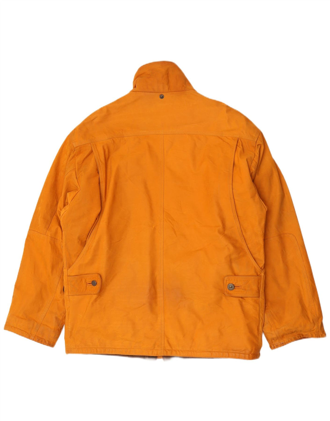 Chaqueta de cuero vintage para hombre IT 50 cuero marrón grande