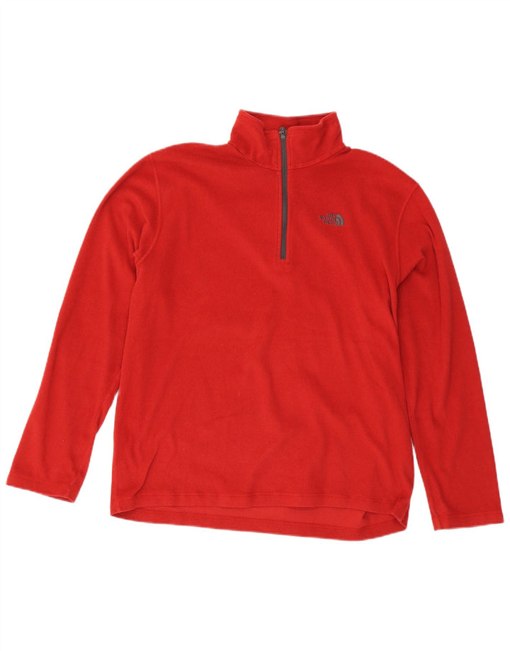 THE NORTH FACE Jersey polar con cuello y cremallera para hombre Poliéster rojo grande