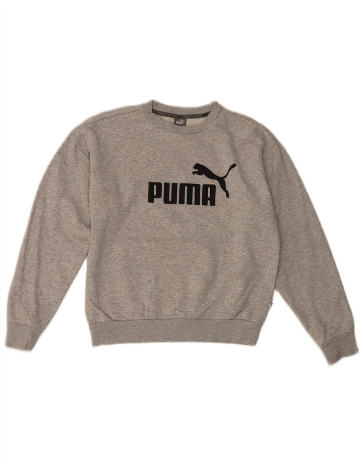 Puma Hombre Sudadera Gráfica Jumper XS Algodón Gris