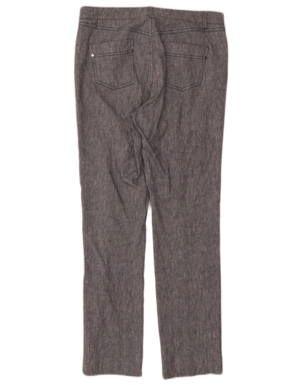 Marks & Spencer Pantalones casuales para mujer UK 10 Small W30 L27 Azul marino