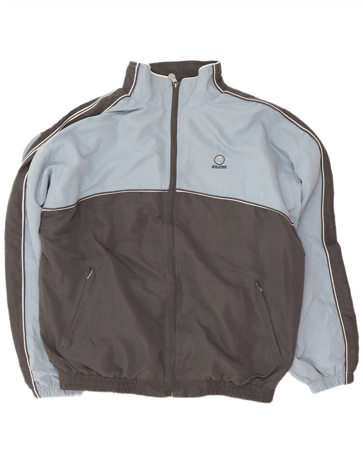 Killtec Chaqueta de chándal para hombre XL Gris Colorblock Poliéster