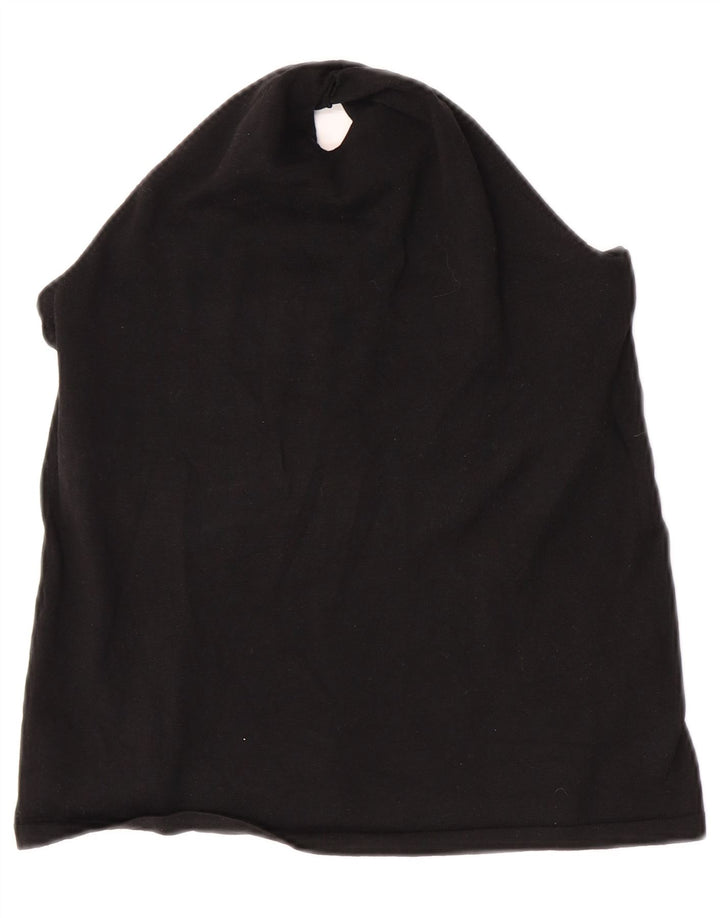 Chaps Mujer Crop Halter Top UK 40 Grande Seda Negra