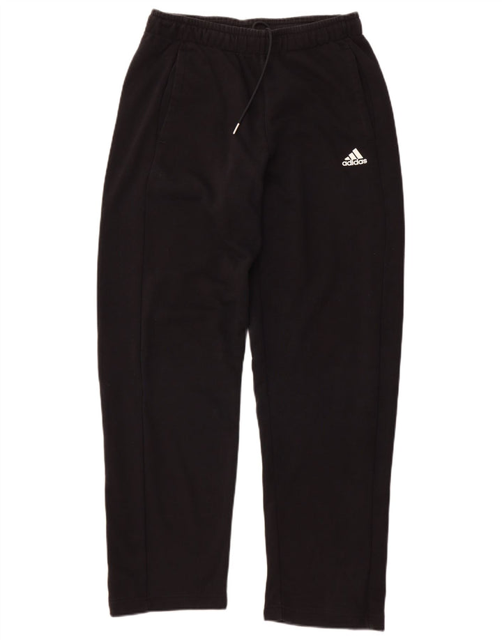 ADIDAS Hombre Climalite Chándal Pantalones Medianos Algodón Negro