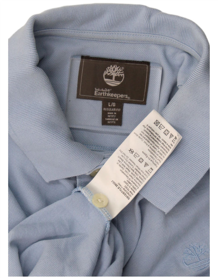 Timberland Polo De Corte Regular Para Hombre Algodón Azul Grande