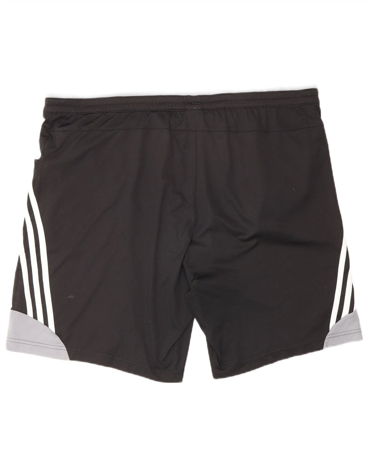 ADIDAS Pantalones cortos deportivos para hombre XL Poliéster color block negro