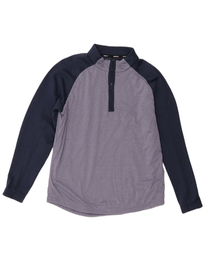 Nike Golf - Chándal con cremallera y cuello para hombre, color azul marino mediano
