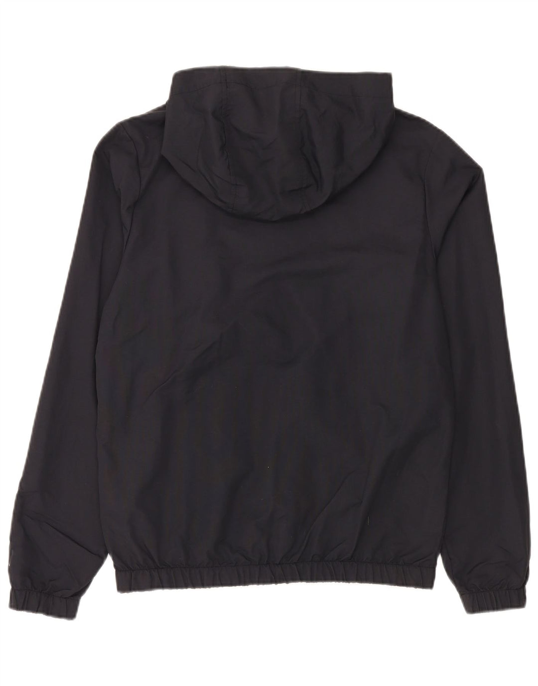 Ellesse - Sudadera con capucha y cuello con cremallera para hombre, talla pequeña, poliamida negra