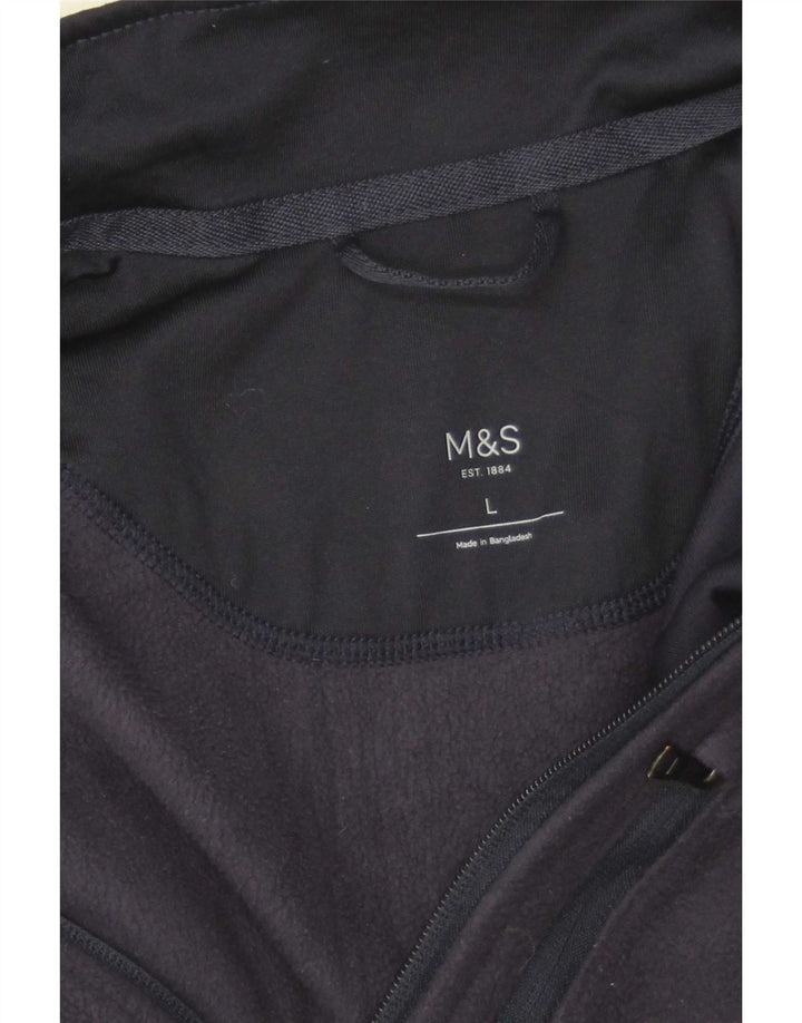 Marks & Spencer Chaqueta polar para hombre UK 40 Large Azul marino