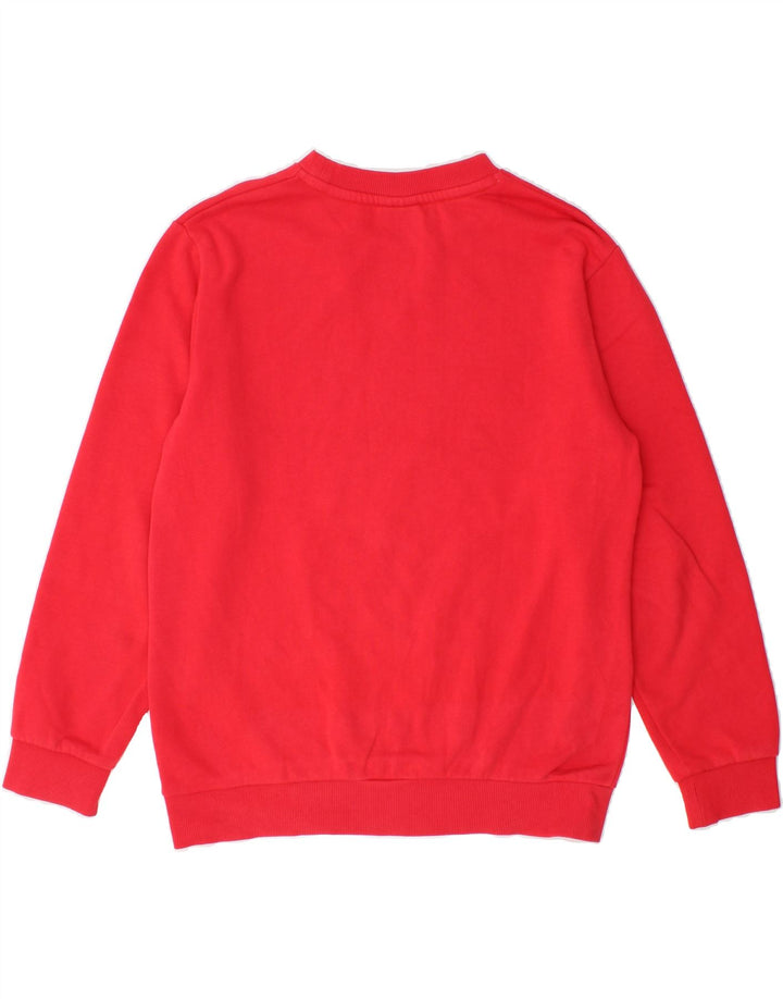 FILA Mens Graphic Sweatshirt Jumper Small Red Cotton Vintage Fila and Second-Hand Fila from Messina Hembry 