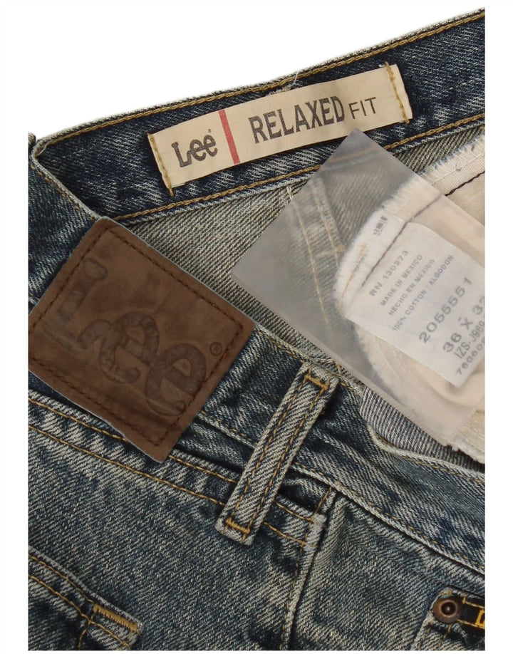 Vaqueros rectos de corte relajado para hombre Lee W36 L32 Algodón azul