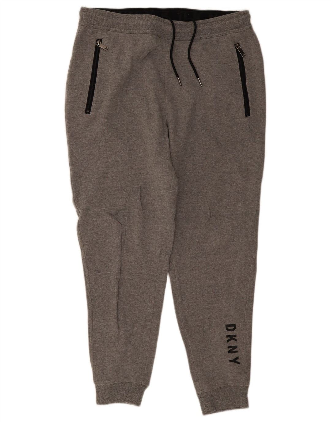 Dkny Hombre Pantalones De Chándal Con Gráfico Joggers De Algodón Moteado Gris Medio