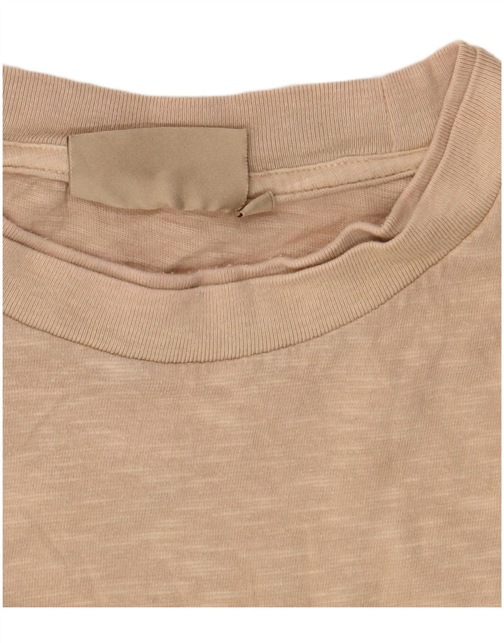 Weird Fish Camiseta para hombre Top grande de algodón moteado beige