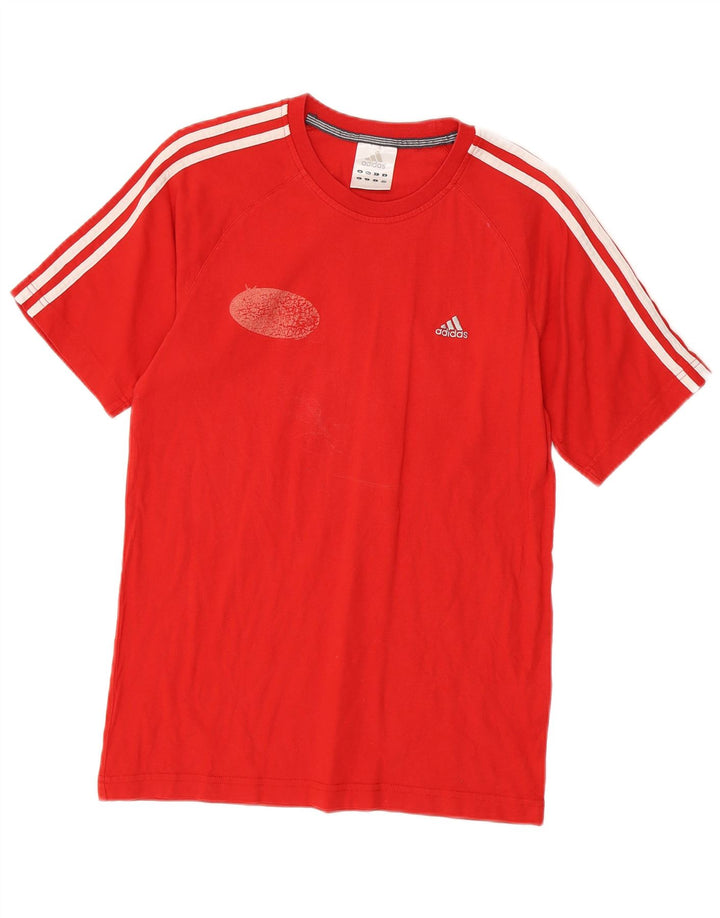 Adidas Hombre Camiseta Top Small Rojo Algodón