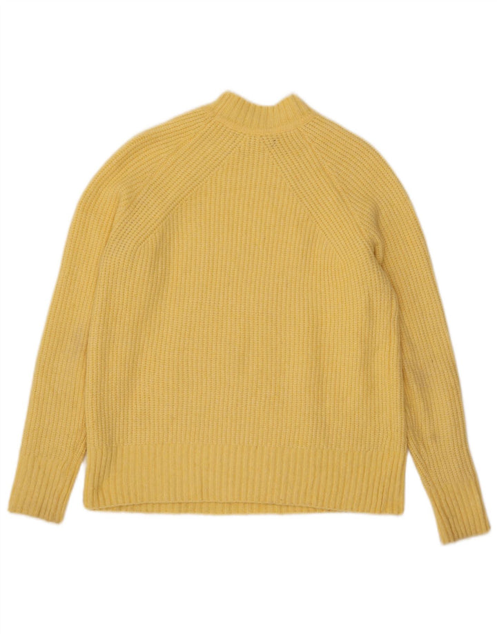 Marks & Spencer Suéter con Cuello Alto para Mujer UK 10 Small Yellow