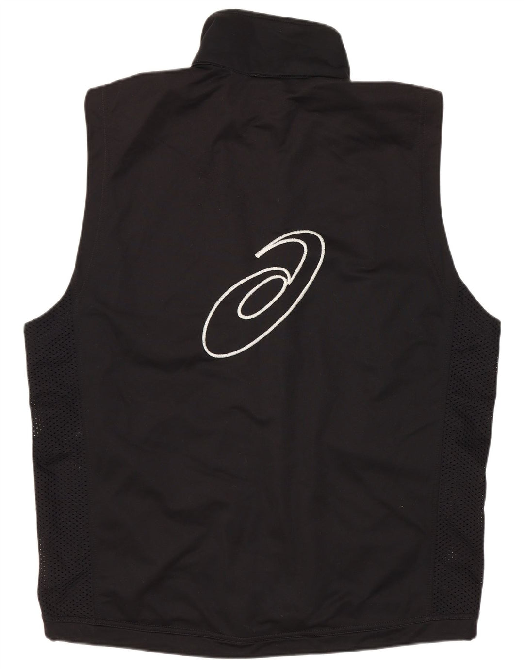 Asics Mens Graphic Sin Mangas Chándal Top Chaqueta Grande Negro