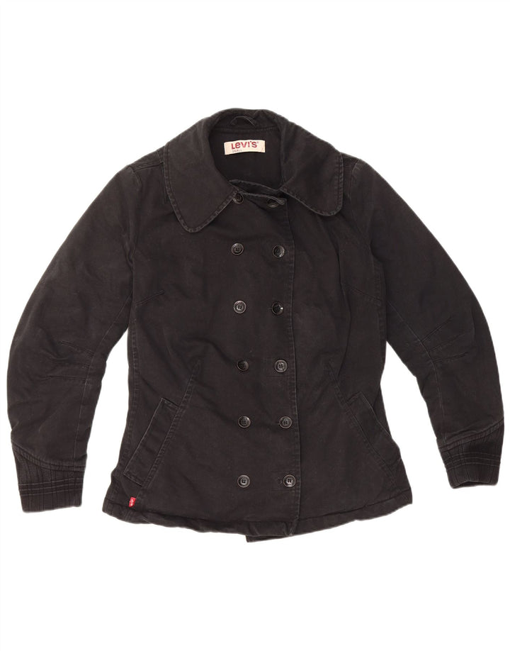 LEVI'S Chaquetón para mujer UK 10 Small Algodón negro