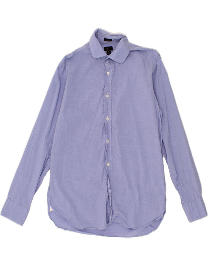 J. CREW Mens Shirt Medium Blue Check Cotton Vintage J. Crew and Second-Hand J. Crew from Messina Hembry 