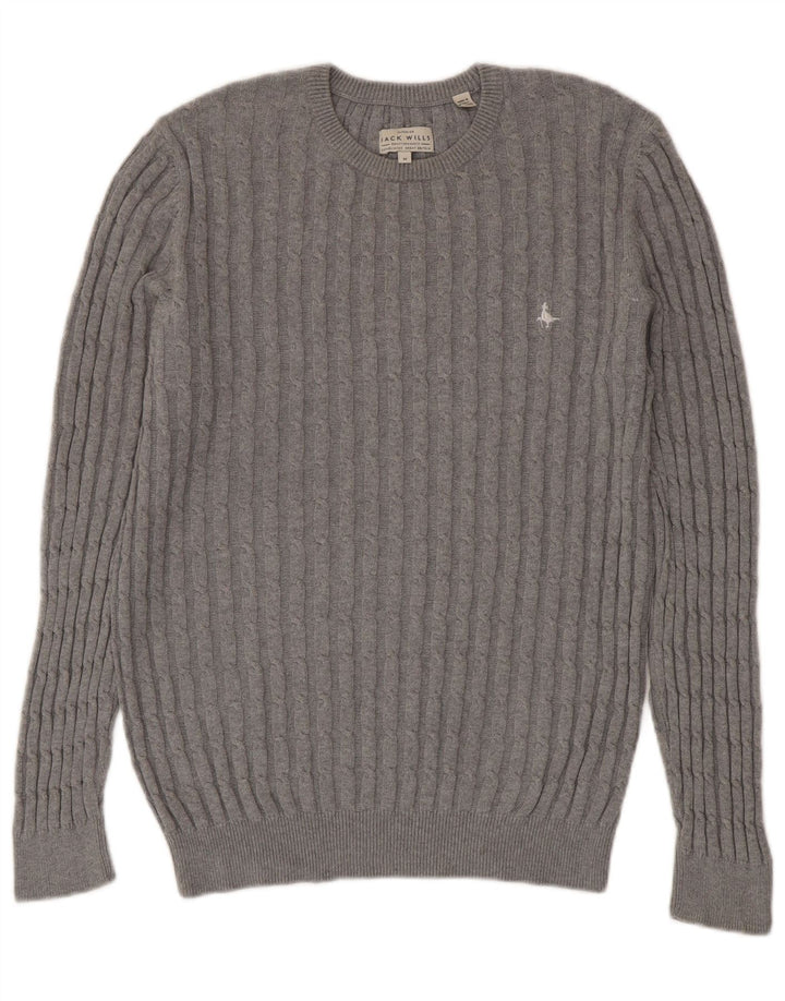 Jack Wills Jersey De Cuello Redondo Para Hombre De Algodón Gris Medio