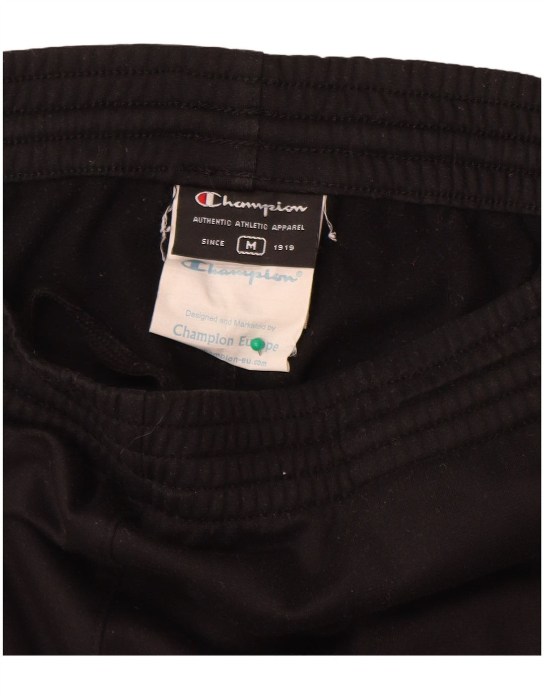 Champion Pantalones De Chándal Para Hombre Poliéster Negro Mediano