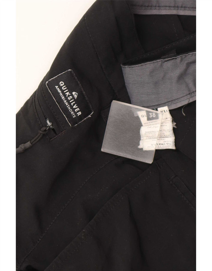 Pantalones cortos chinos Quiksilver para hombre W38 XL Poliéster negro