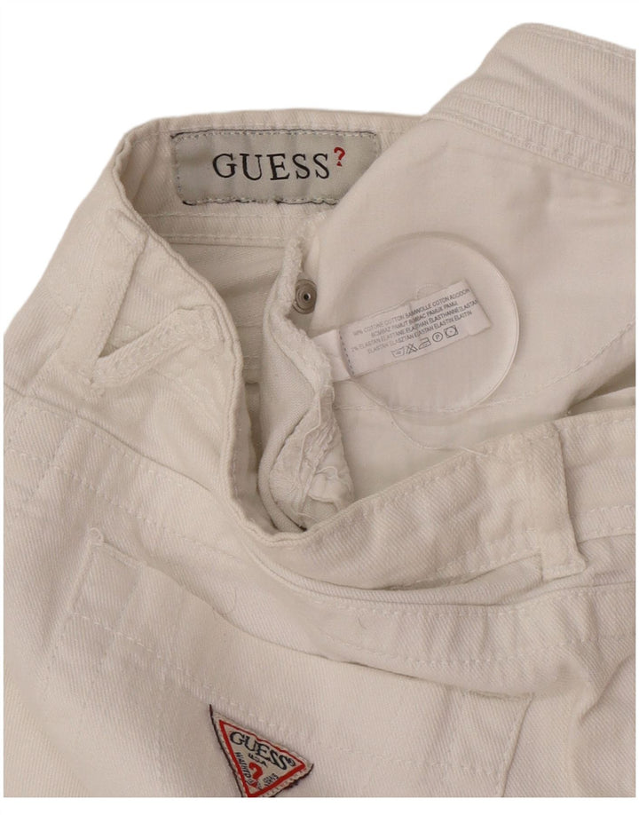 Vaqueros Guess Mujer Slim W28 L27 Algodón Blanco