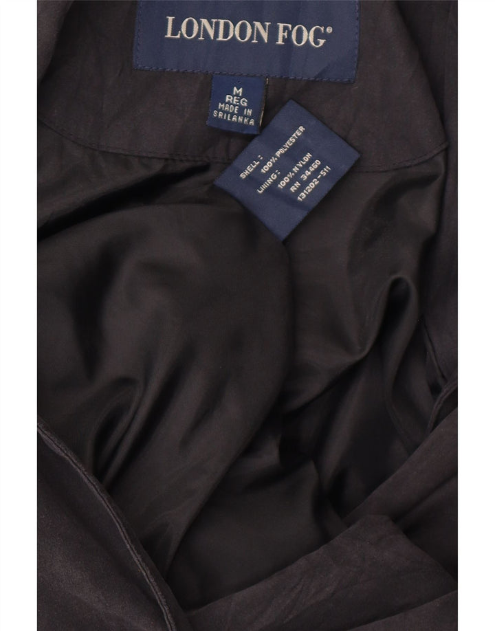 Abrigo para mujer London Fog UK 44 Poliéster negro mediano