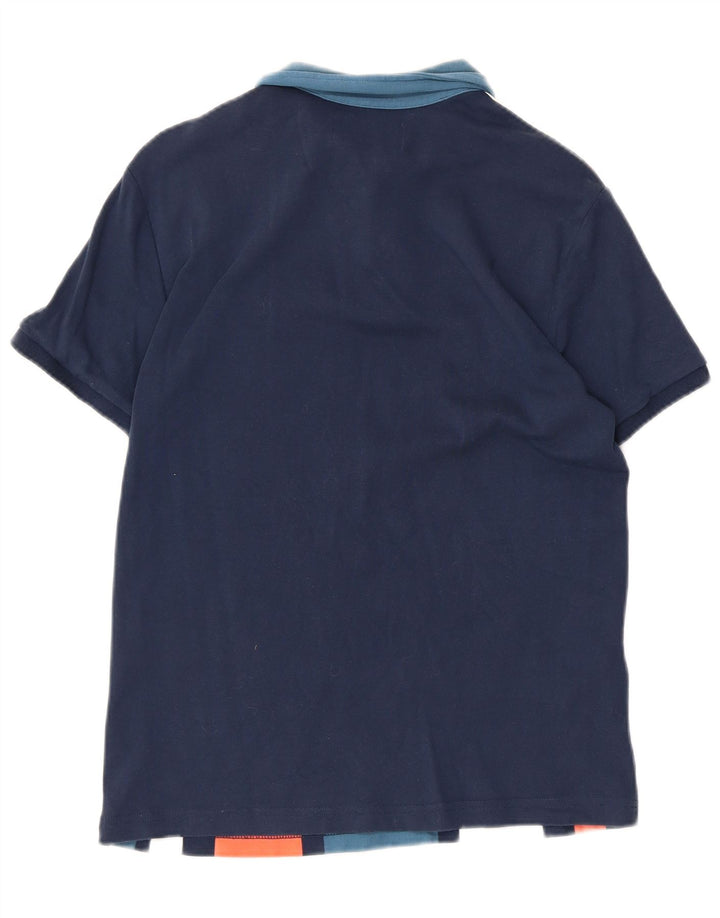PENGUIN Polo de hombre pequeño de algodón a rayas multicolor