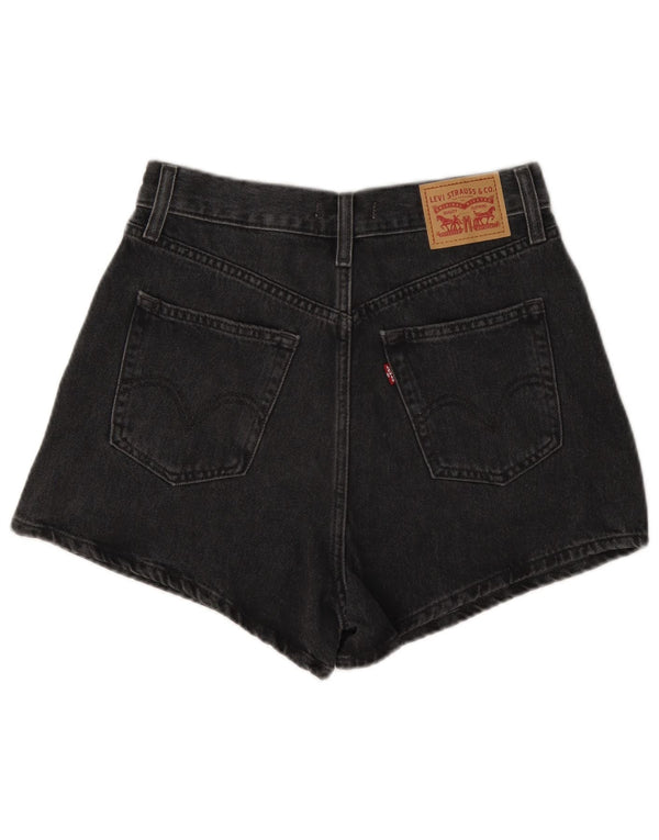 Levi's Mom Pantalones cortos vaqueros de cintura alta para mujer W28 Algodón negro mediano
