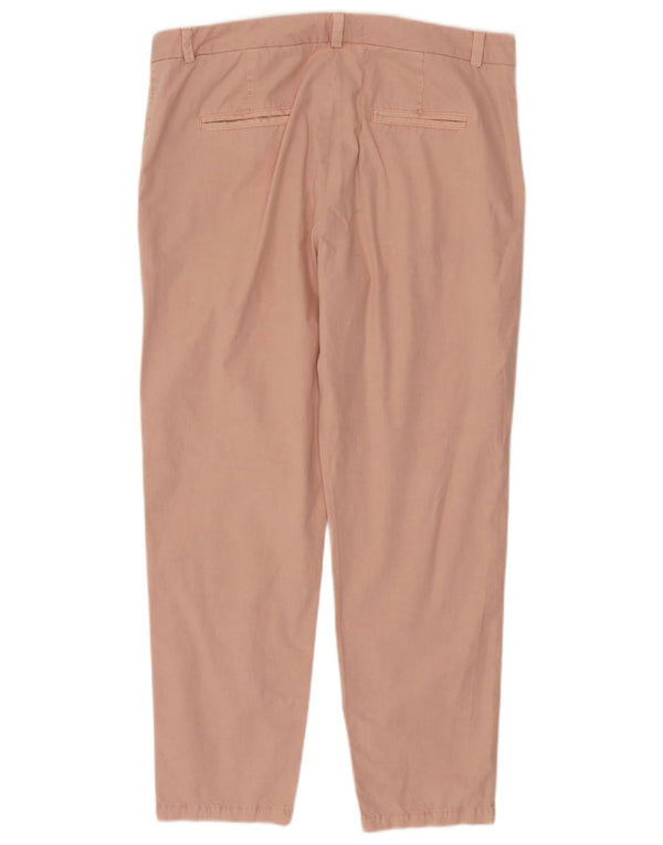 Marks & Spencer Pantalones chinos ajustados para mujer UK 40 Large W36 L28 Algodón rosa