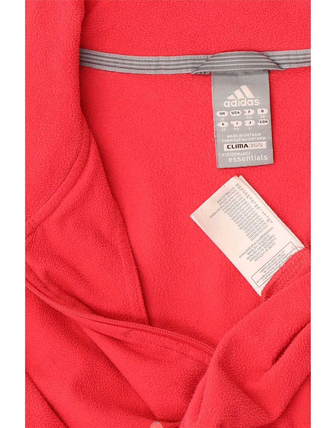 ADIDAS Chaqueta polar Clima 365 para mujer UK 12 Poliéster rosa medio