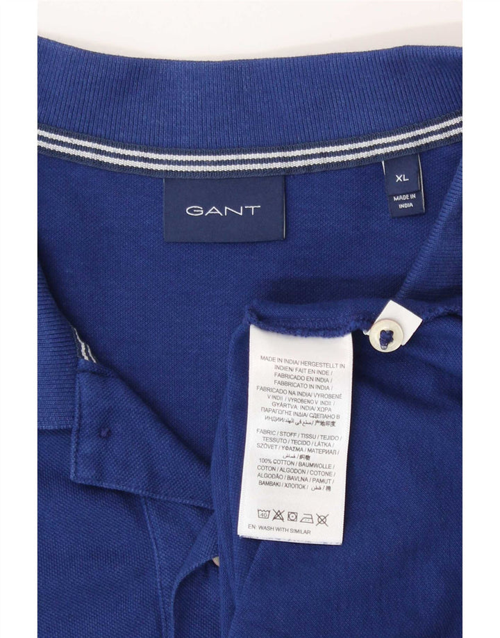 Gant Polo Hombre XL Azul Algodón