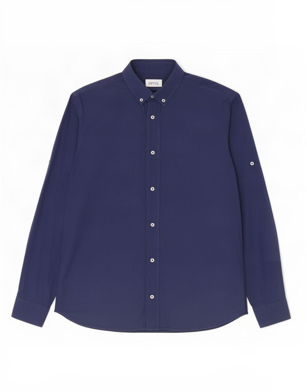 Zara Hombre Camisa Relaxed Fit Pequeña Azul Marino