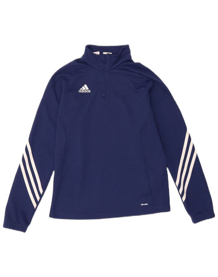 Adidas Chicos Climalite Jersey Chándal Top 11-12 Años Grande Azul Marino
