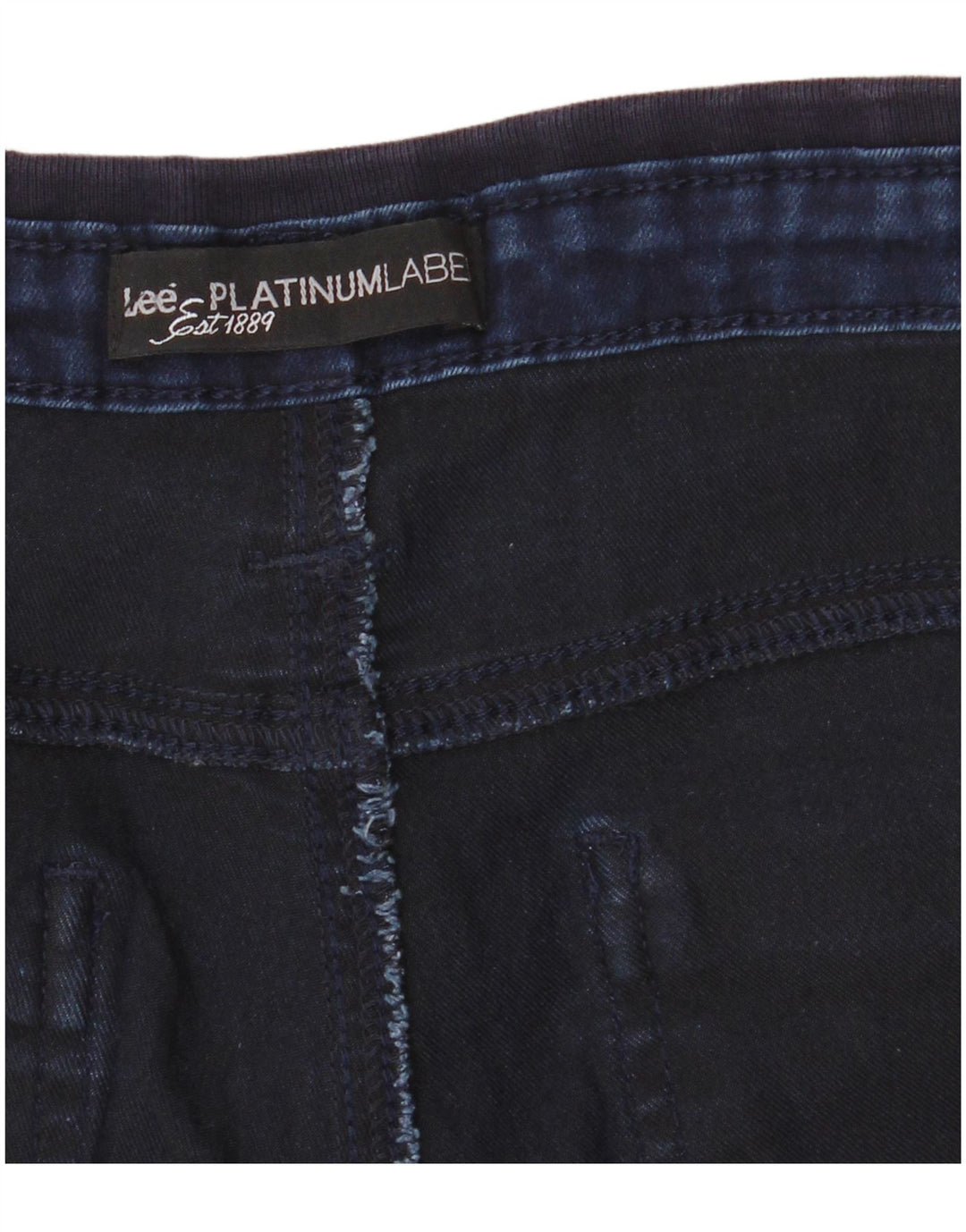 LEE Mens Platinum Label Denim Cargo Shorts W32 Azul Marino Medio