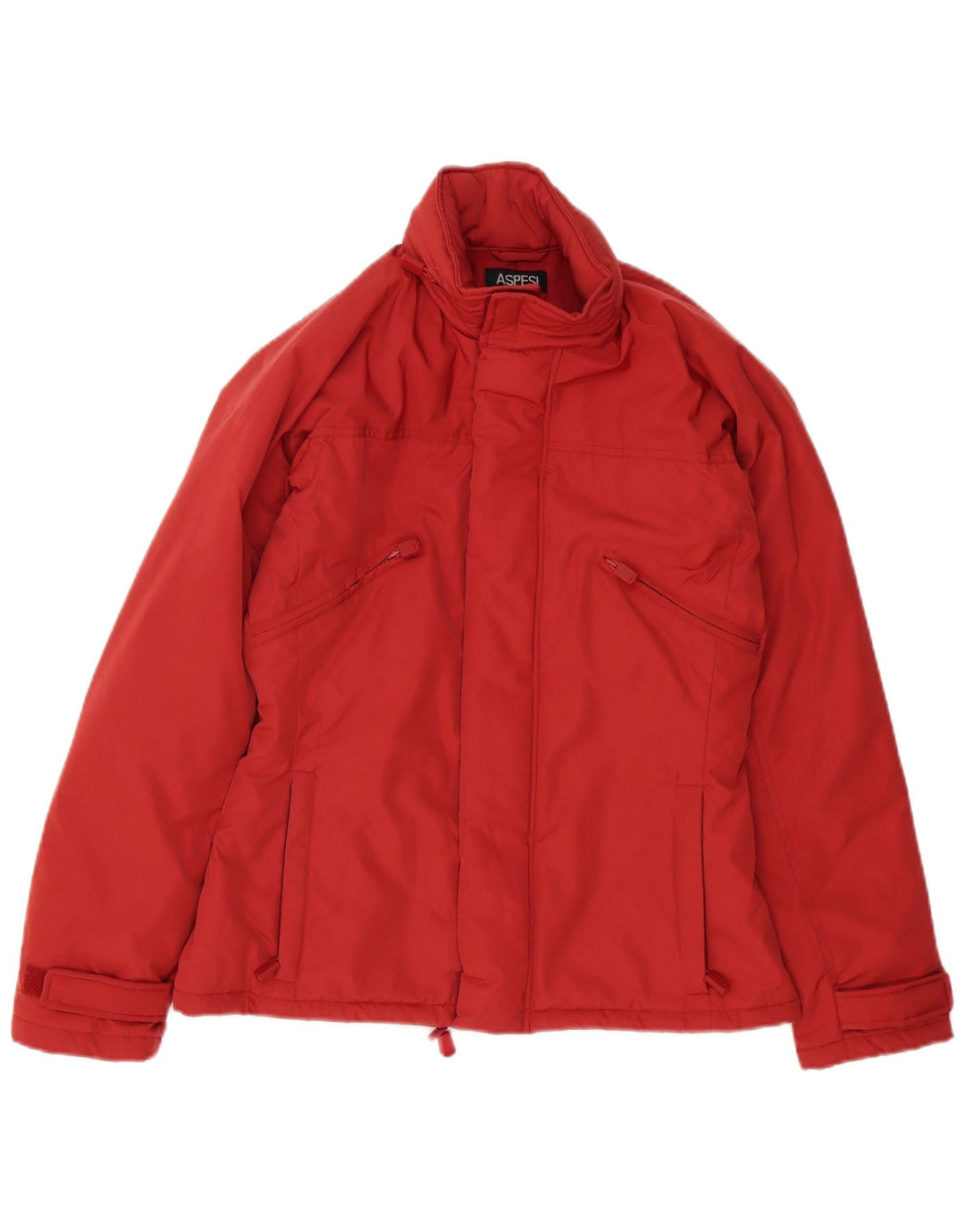 Aspesi Chaqueta Acolchada Mujer UK 44 Mediano Rojo Poliéster